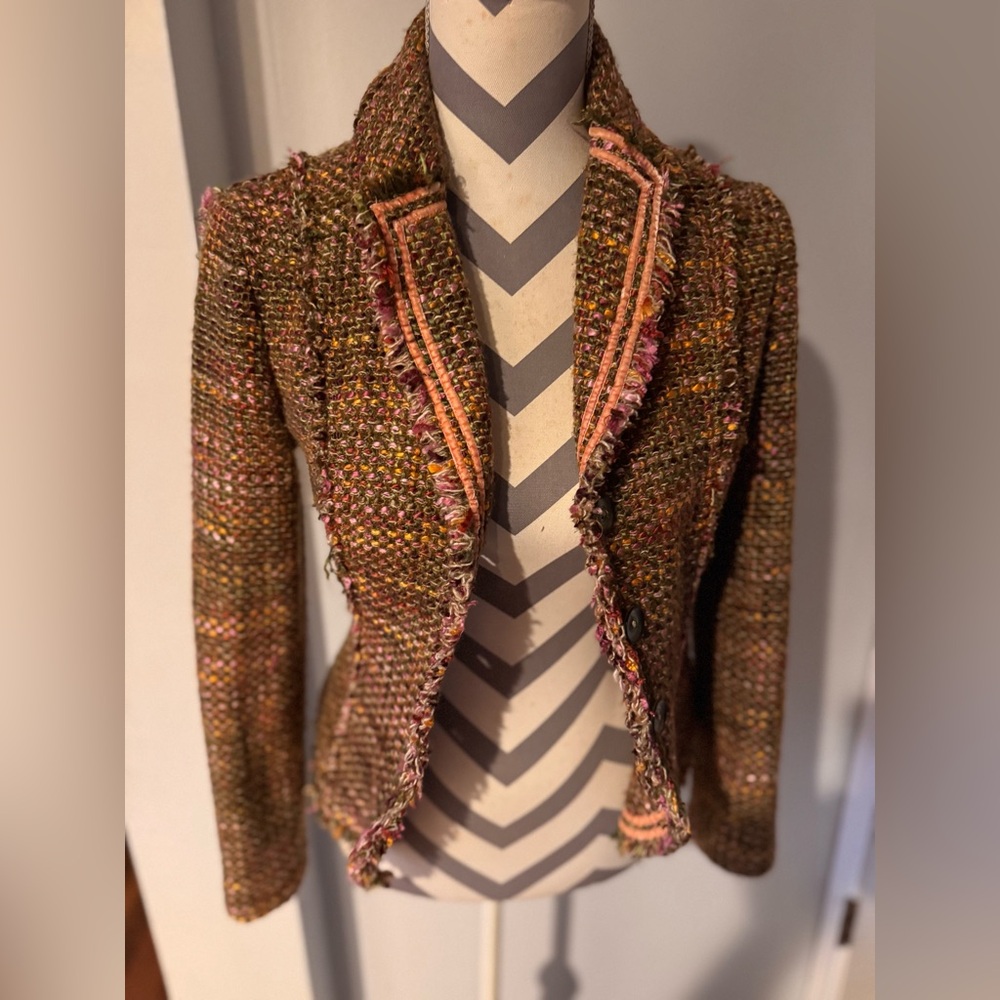 The Limited Tweed Multi/colored Blazer ((XS))